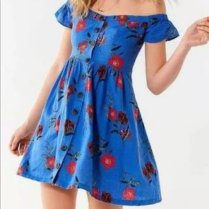 Urban Outfitters Amelie Off-the-Shoulder Dress, Size XS